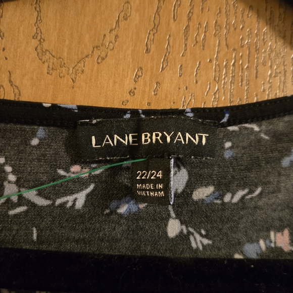 Lane Bryant Black Floral Blouse - Picture 3 of 4